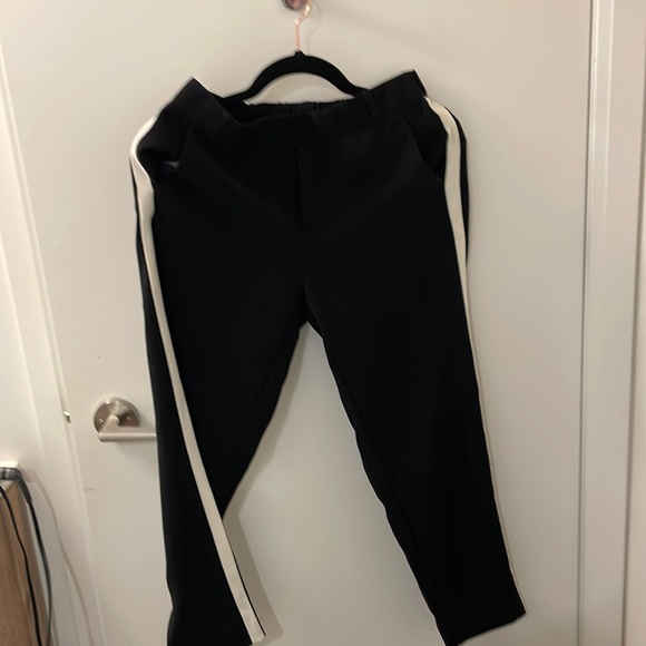 Black dress pants white stripe - Picture 1 of 5